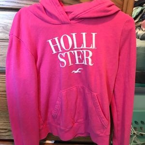 Hot pink hoodie